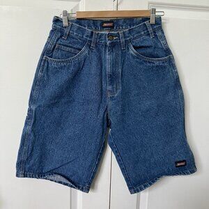 Dickies Cargo Jean Shorts Mens 30 Denim Baggy Blue Bermuda Walking Skate